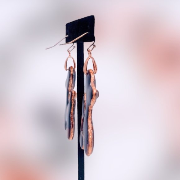 ⭐️Host Pick!⭐️🆕MBM Navy & Copper Balloon Animal Puppies. Artist Made NWT - Picture 7 of 11